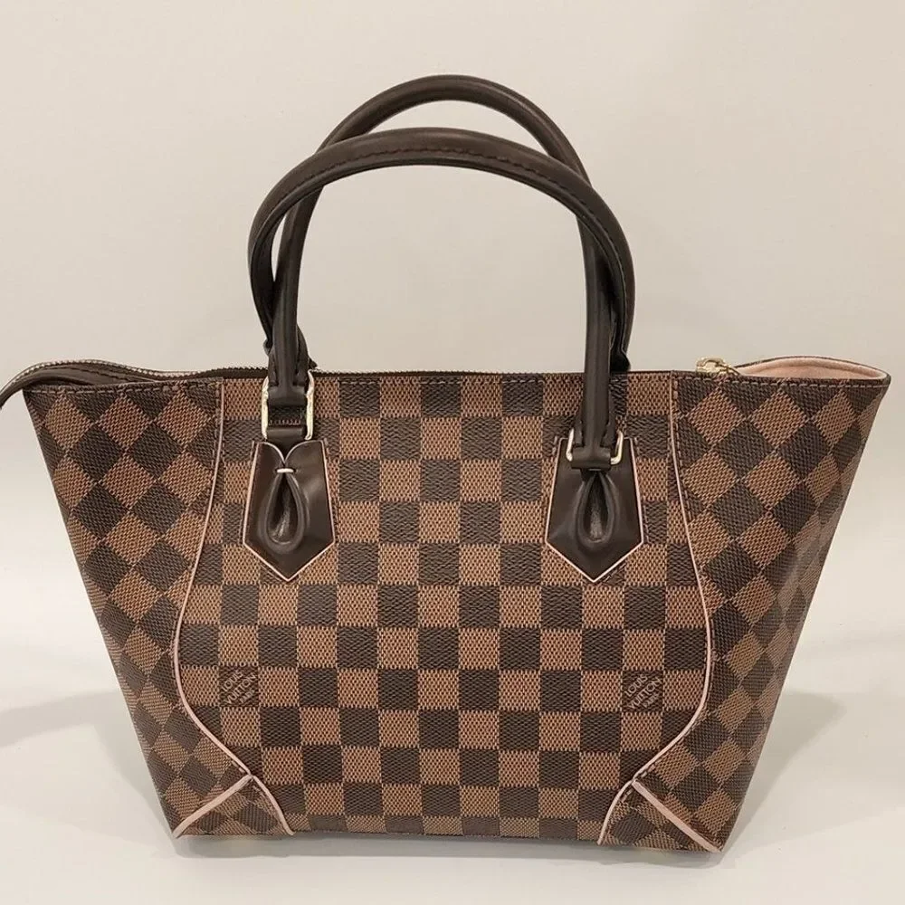Louis Vuitton Caissa PM Damier Ebene Canvas Tote | Like New Condition